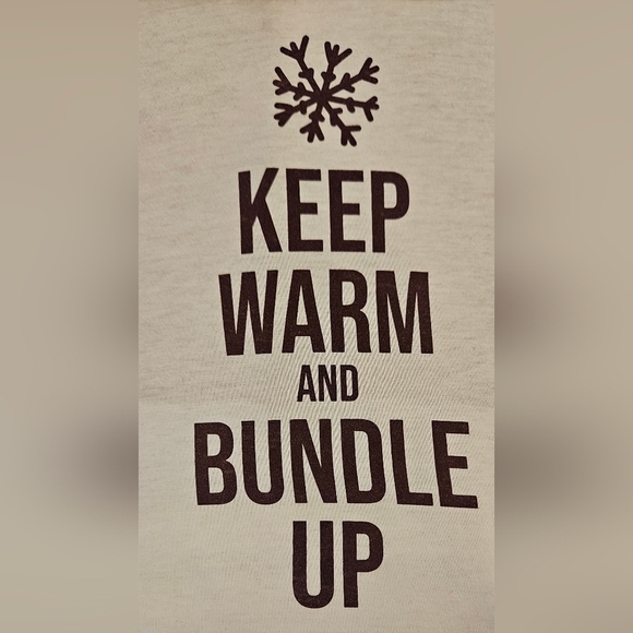 LULAROE Amber Burgundy & Cream Hoodie "Keep Warm and Bundle Up" - Picture 6 of 8